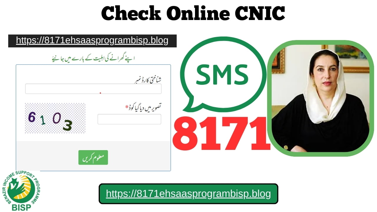 8171 Ehsaas Program Check Online CNIC 2023-24