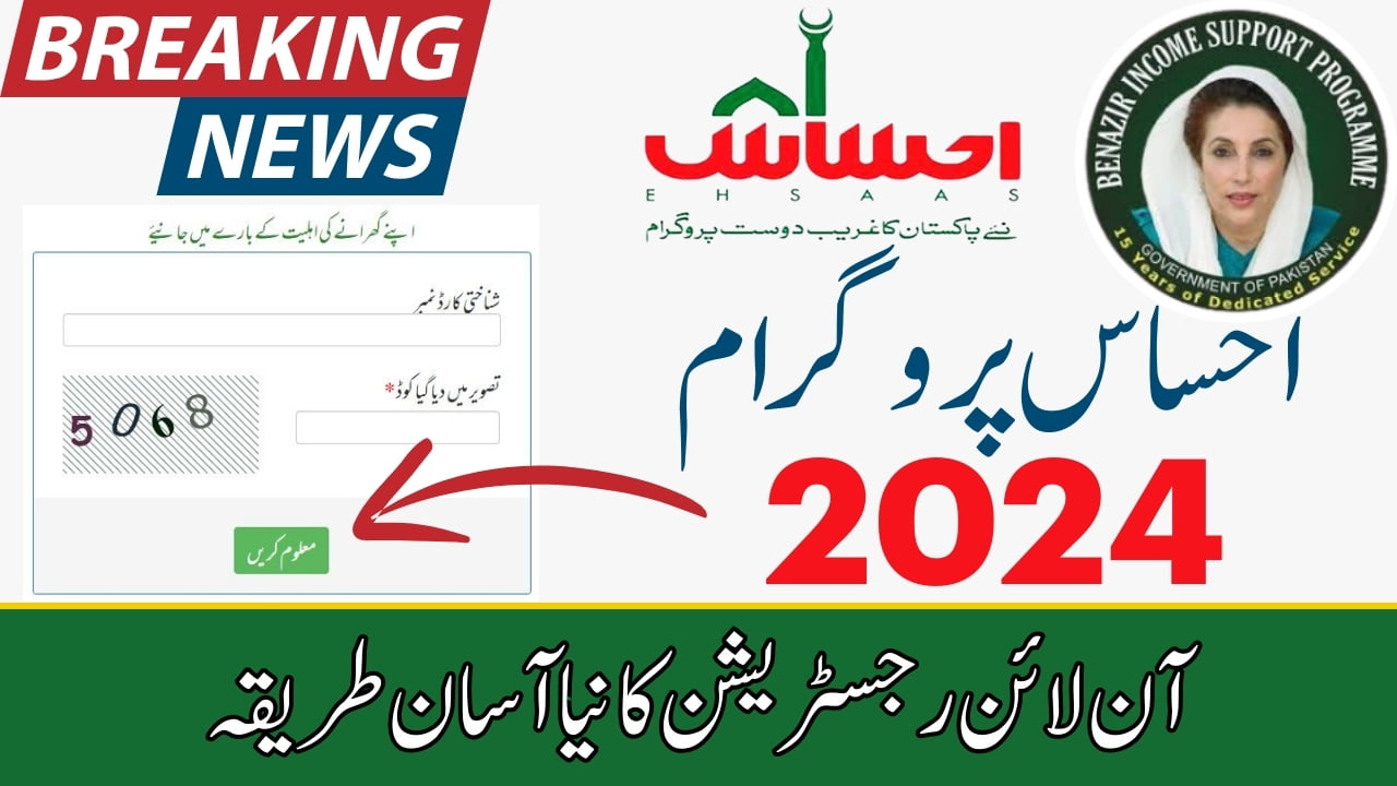 Ehsaas Program Registration Online New Easy Method 2024