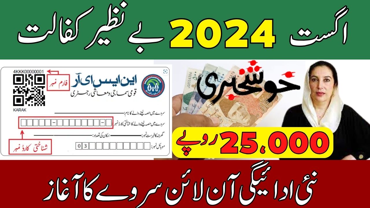 Benazir Kafaalat 25000 New Payment Online Survey Start