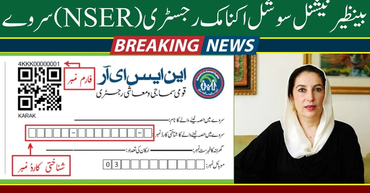 Benazir National Socio-Economic Registry (NSER) Survey