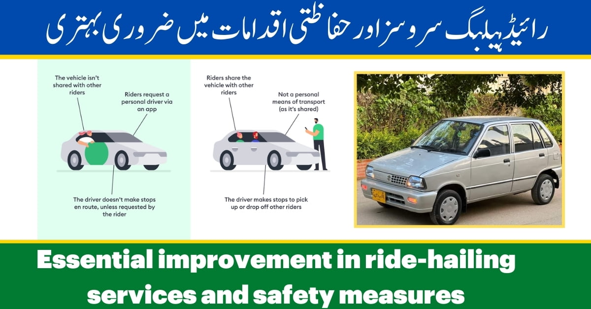 Essential improvement in ride-hailing services and safety measures