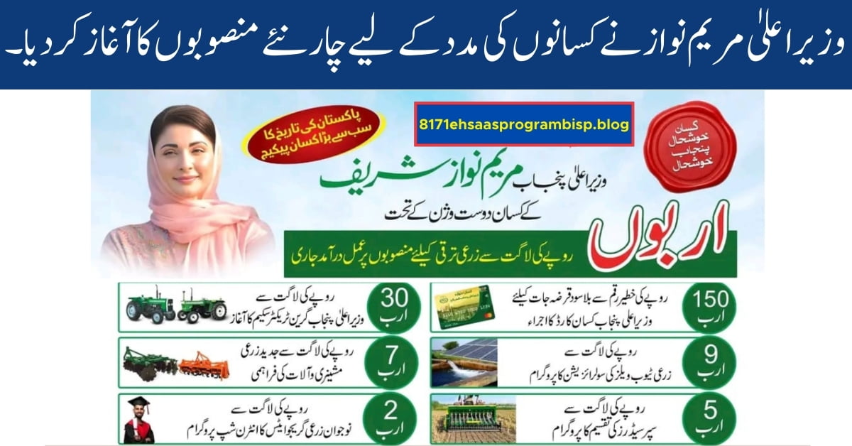 CM Maryam Nawaz Launches Four New Projects to Support Farmers