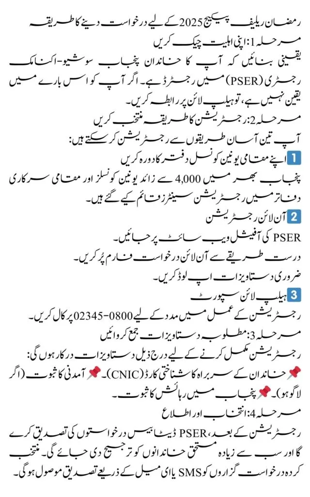 Nigahban Ramzan Package 2025: How to Apply and Everything You Need to Know